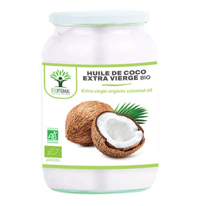 Huile de coco extra vierge bio - Bioptimal Bioptimal Superaliment infusion.organic