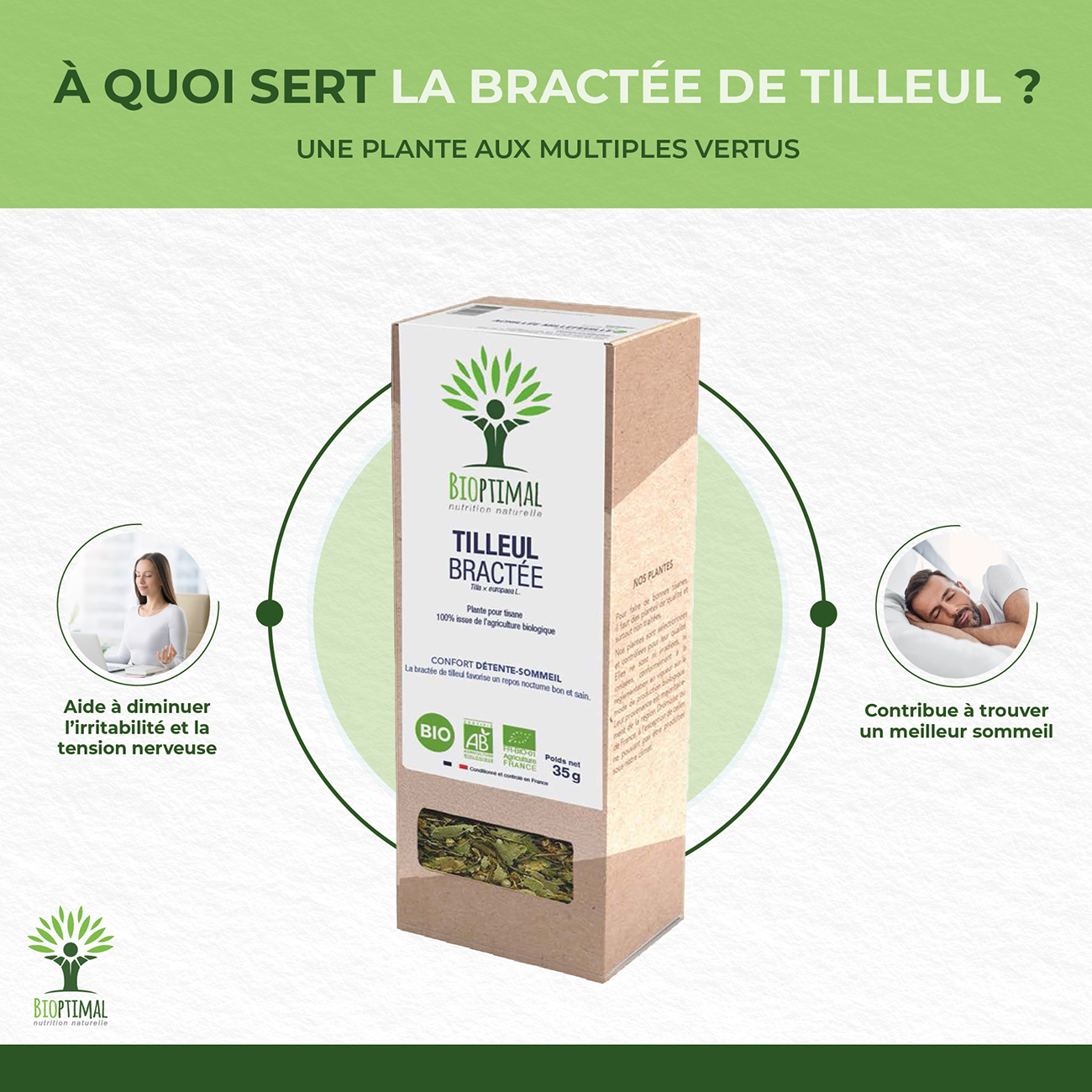 Tilleul bractée bio - Bioptimal Bioptimal Infusion infusion.organic