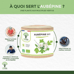 Aubépine bio gélules - Bioptimal Bioptimal Complément alimentaire infusion.organic