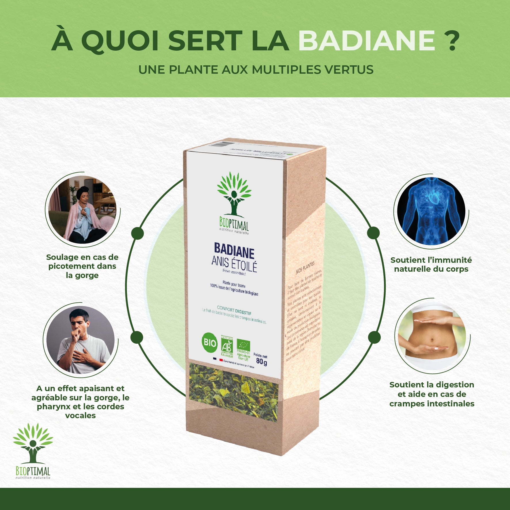 Badiane anis étoilé bio - Bioptimal Bioptimal Infusion infusion.organic