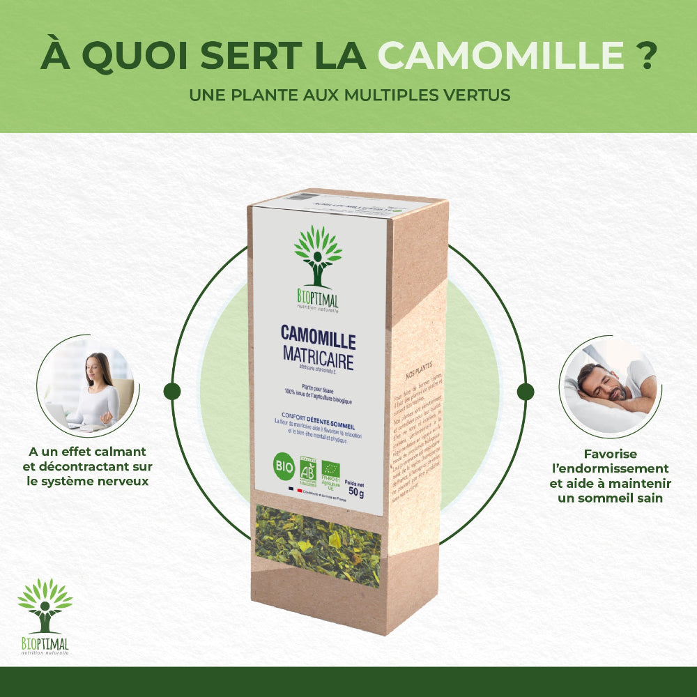 Camomille matricaire bio - Bioptimal Bioptimal Infusion infusion.organic