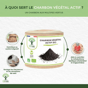 Charbon bio gélules - Bioptimal Bioptimal Complément alimentaire infusion.organic