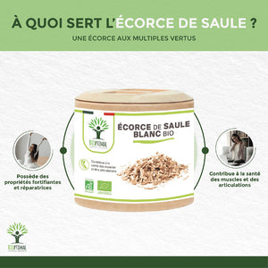Ecorce de saule bio gélules - Bioptimal Bioptimal Complément alimentaire infusion.organic