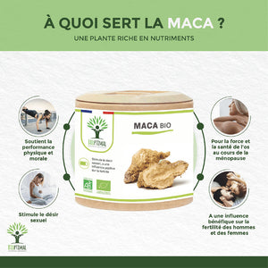 Maca bio gélules - Bioptimal Bioptimal Complément alimentaire infusion.organic