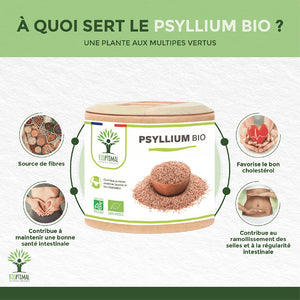 Psyllium bio gélules - Bioptimal Bioptimal Complément alimentaire infusion.organic