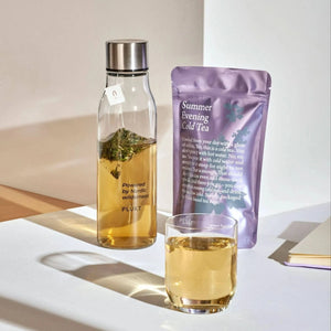 Cold brew tea like SUMMER EVENING, organic, blackcurrant-Plūkt-infusion.organic