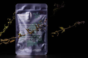 Cold brew tea like SUMMER EVENING, organic, blackcurrant-Plūkt-infusion.organic