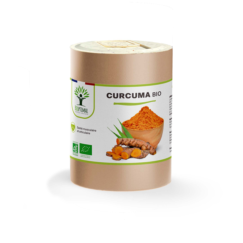 Curcuma bio gélules - Bioptimal Bioptimal Complément alimentaire infusion.organic