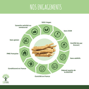 Ashwagandha bio poudre - Bioptimal Bioptimal Superaliment infusion.organic