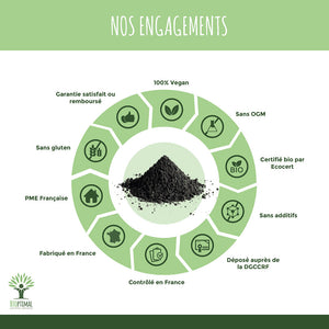 Charbon bio gélules - Bioptimal Bioptimal Complément alimentaire infusion.organic