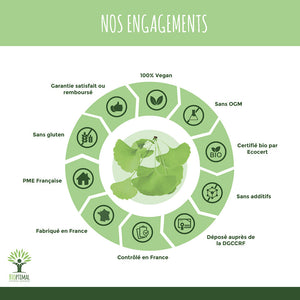 Ginkgo Biloba bio gélules - Bioptimal Bioptimal Complément alimentaire infusion.organic