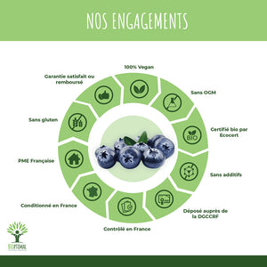 Myrtille bio poudre - Bioptimal Bioptimal Superaliment infusion.organic