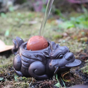 Dragon tea figurine with ceramic ball - Figurines - Accessories, Figurines - infusion.organic