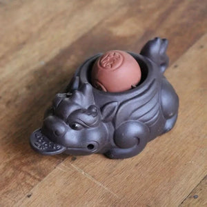 Dragon tea figurine with ceramic ball - Figurines - Accessories, Figurines - infusion.organic