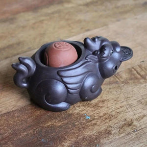 Dragon tea figurine with ceramic ball - Figurines - Accessories, Figurines - infusion.organic