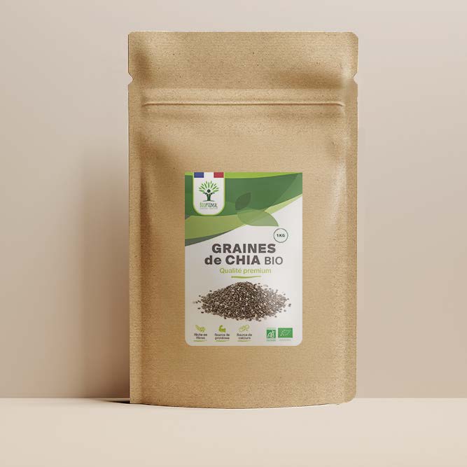 Graines de chia bio - Bioptimal Bioptimal Superaliment infusion.organic