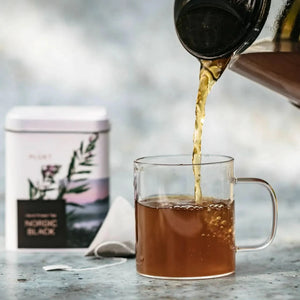 Herbal tea sachet NORDIC BLACK, case of 50pcs, organic tea-Plūkt-infusion.organic