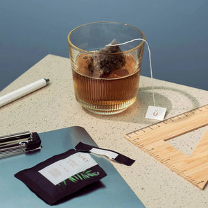 Herbal tea sachet NORDIC BLACK, case of 50pcs, organic tea-Plūkt-infusion.organic