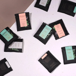 Herbal tea sachet NORDIC BLACK, case of 50pcs, organic tea-Plūkt-infusion.organic