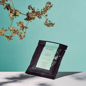 Herbal tea sachets WHITE NIGHT, case of 50pcs, organic tea-Plūkt-infusion.organic