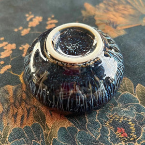 Jianzhan Tenmoku Tea Cup with Silver Fish 50ml - Bowel - Accessories, Bowel - infusion.organic