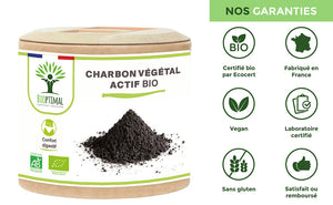 Charbon bio gélules - Bioptimal Bioptimal Complément alimentaire infusion.organic