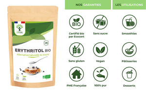 Erythritol bio poudre - Bioptimal Bioptimal Superaliment infusion.organic