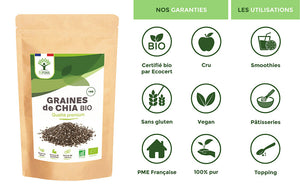 Graines de chia bio - Bioptimal Bioptimal Superaliment infusion.organic
