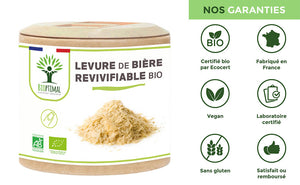 Levure de Bière vivante bio gélules - Bioptimal Bioptimal Complément alimentaire infusion.organic