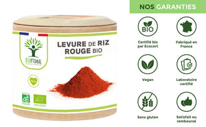 Levure de riz rouge bio gélules - Bioptimal Bioptimal Complément alimentaire infusion.organic