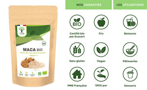 Maca bio poudre - Bioptimal Bioptimal Superaliment infusion.organic