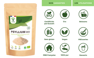 Psyllium bio poudre - Bioptimal Bioptimal Superaliment infusion.organic