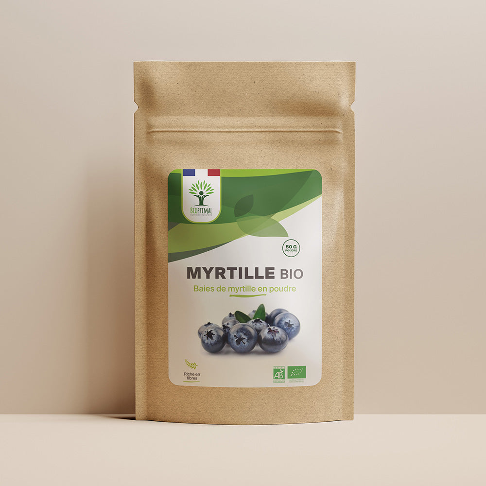 Myrtille bio poudre - Bioptimal Bioptimal Superaliment infusion.organic