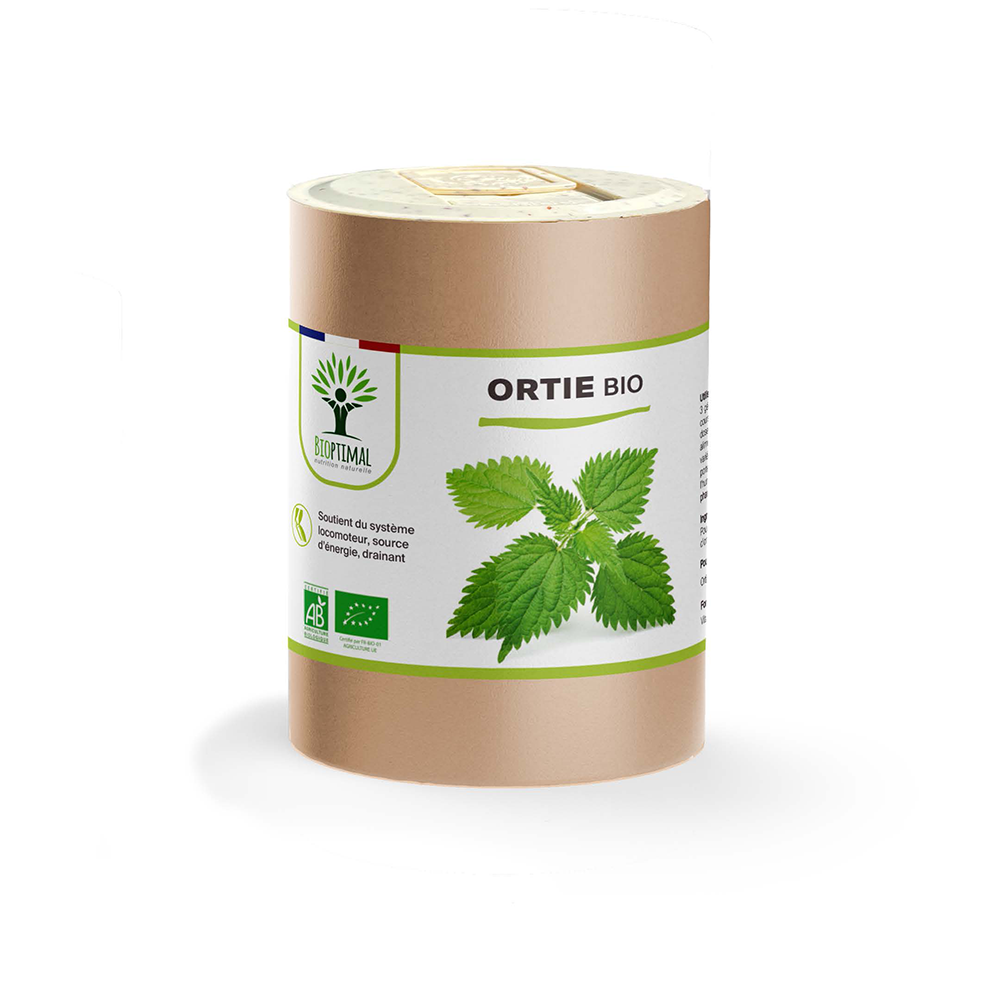 Ortie bio gélules - Bioptimal Bioptimal Complément alimentaire infusion.organic