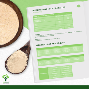 Psyllium bio poudre - Bioptimal Bioptimal Superaliment infusion.organic