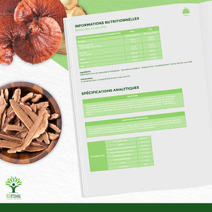 Reishi bio poudre - Bioptimal Bioptimal Superaliment infusion.organic