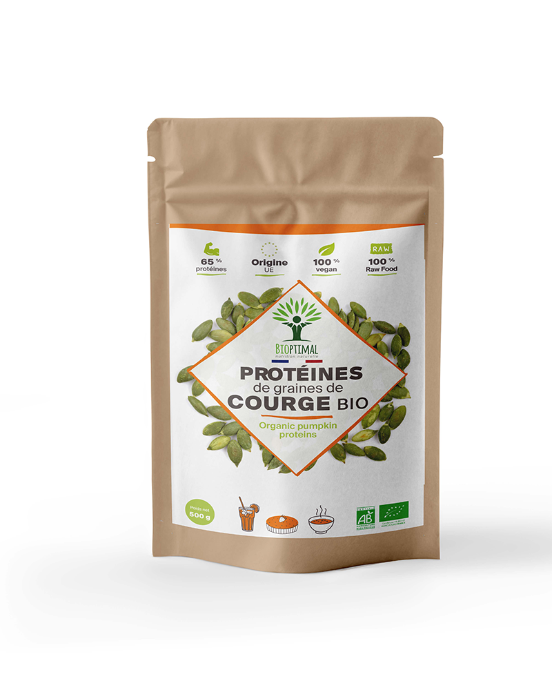 Protéines de courge bio poudre - Bioptimal Bioptimal Nutrition sportive infusion.organic