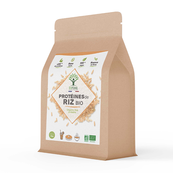 Protéines de riz bio poudre - Bioptimal Bioptimal Nutrition sportive infusion.organic