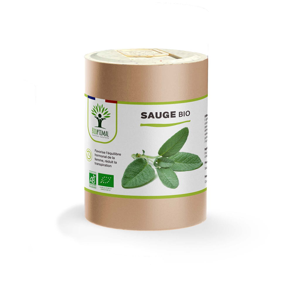 Sauge bio gélules - Bioptimal Bioptimal Complément alimentaire infusion.organic