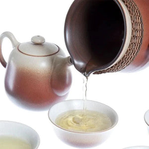 Lin's Ceramics Studio red ceramic set 8 pcs - Set - Accessories, Tea ceremony - infusion.organic