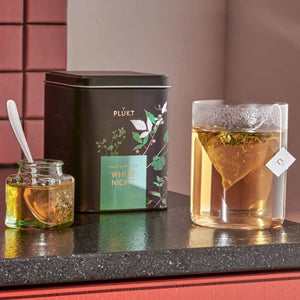 Tea Blend White Night - calming evening herbal , relaxing-Plūkt-infusion.organic