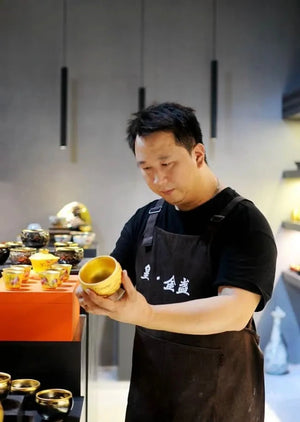 Gilded porcelain teapot Plums 150 ml - Teapot - Tea ceremony - infusion.organic