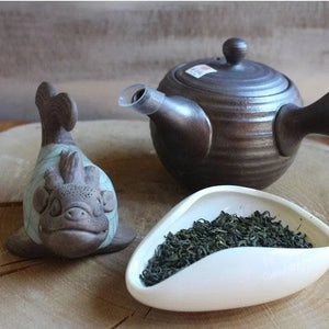 Japanese Tokoname kyusu in dark brown ceramic 270 ml - Teapot - Tea ceremony, Teapot - infusion.organic