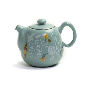 Teapot Ru Decorated Lin's Ceramics Studio 190 ml - Teapot - Accessories, Teapot - infusion.organic