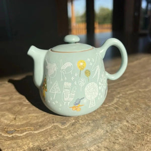 Teapot Ru Decorated Lin's Ceramics Studio 190 ml - Teapot - Accessories, Teapot - infusion.organic