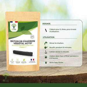 Bâton de charbon - Bioptimal Bioptimal Superaliment infusion.organic