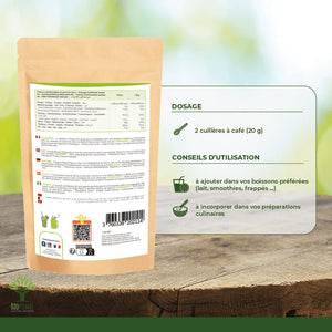 Cacao bio poudre - Bioptimal Bioptimal Superaliment infusion.organic