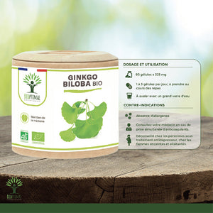 Ginkgo Biloba bio gélules - Bioptimal Bioptimal Complément alimentaire infusion.organic