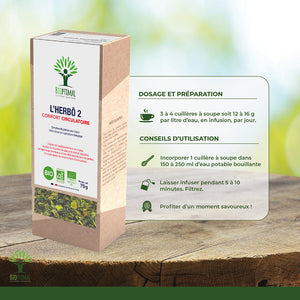 L'herbô 2 confort circulatoire - Bioptimal Bioptimal Infusion infusion.organic