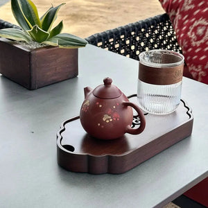 Yixing Brown Clay Teapot with Flowers 210ml - Teapot - Accessories - infusion.organic